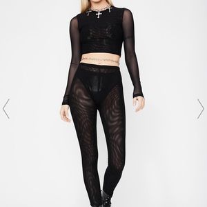 Dolls Kill mesh suit